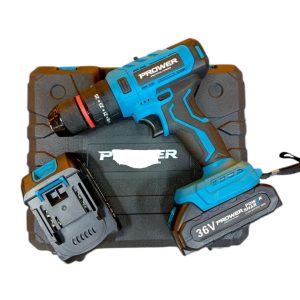 Percutor Taladro Ta36lcm 36V PROWER full batería pantalla LCD grande