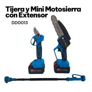 DD0013 COMBO TIJERA MINI MOTO SIERRA Y EXTENSOR